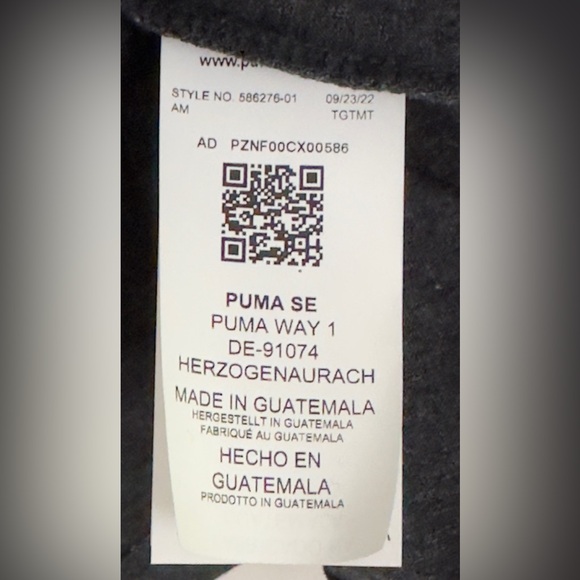 Puma - Men’s Crew Neck Heather Black Shirt Sleeve Cotton Mix T-Shirt Medium NWT - Picture 5 of 6